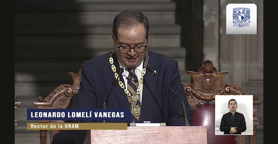 Asume Leonardo Lomelí Vanegas la rectoría de la UNAM para el período 2023-2027