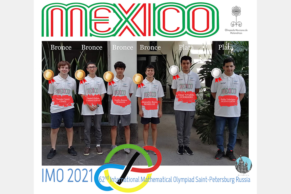 Equipo mexicano obtiene dos medallas de plata y cuatro de bronce en la edición 62ª de la IMO