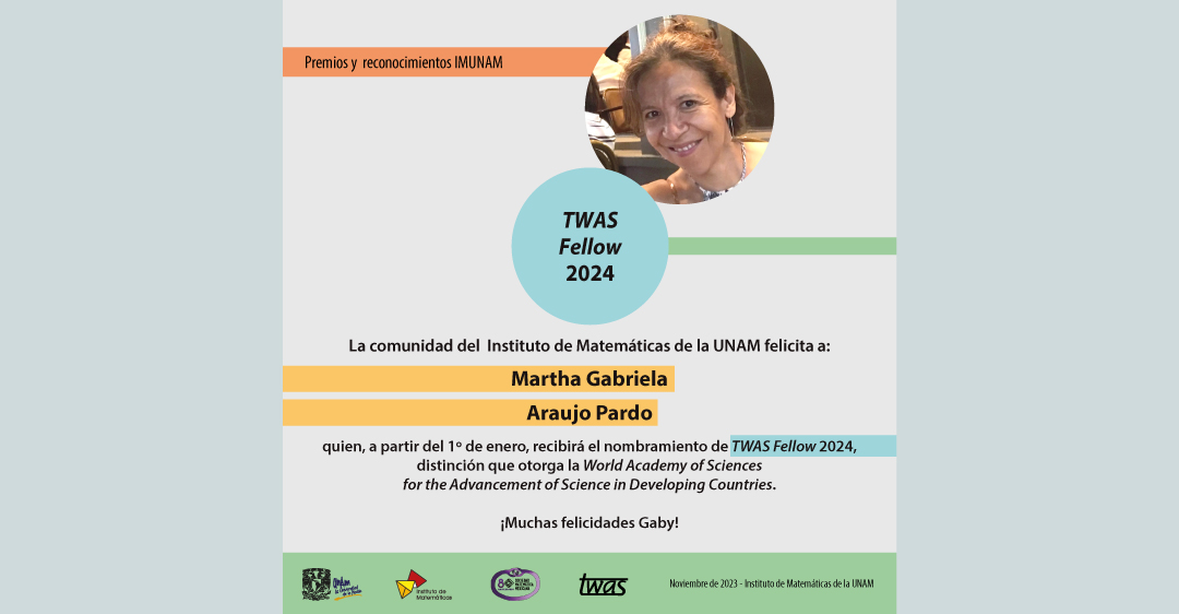 Gabriela Araujo recibirá el nombramiento TWAS Fellow 2024