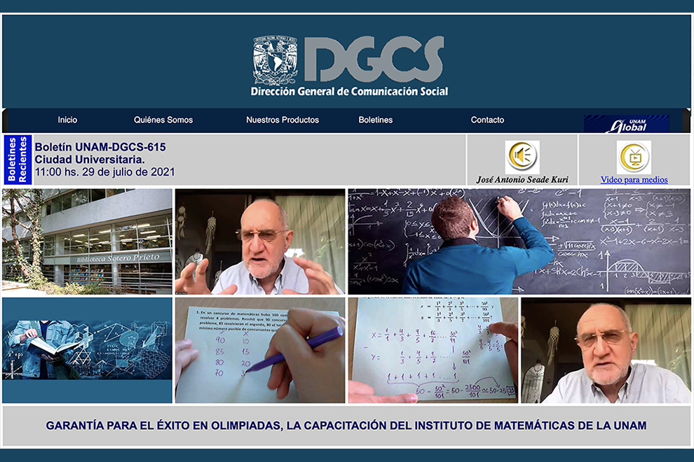 Garantía del éxito en Olimpiadas, la capacitación del Instituto de Matemáticas de la UNAM