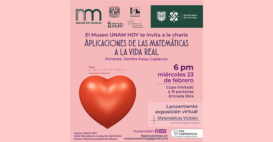 Invitación al lanzamiento de la exposición virtual Matemáticas visibles. Una forma de imaginar las preguntas