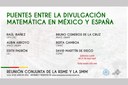 Primeros pasos para la colaboración México-España en divulgación matemática
