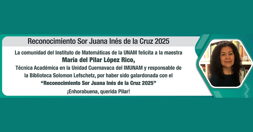 María del Pilar López Rico recibe el Reconocimiento "Sor Juana Inés de la Cruz"