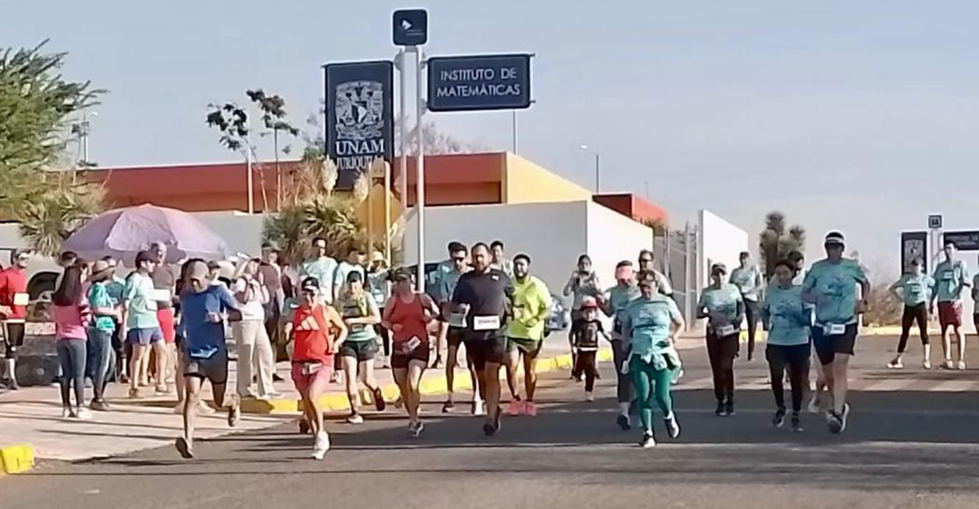 Una mañana de deporte y divulgación de las matemáticas desde la UNAM y en colaboración con la Sociedad Matemática Mexicana