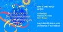 ¡UNÁMonos en el Festejo por el Día Internacional de las Matemáticas!