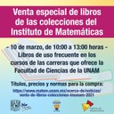 Venta de libros colecciones IMUNAM 2021