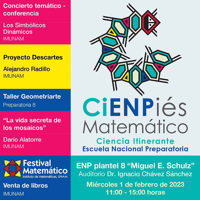 CiENPiés Matemático, Ciencia Itinerante Escuela Nacional Preparatoria