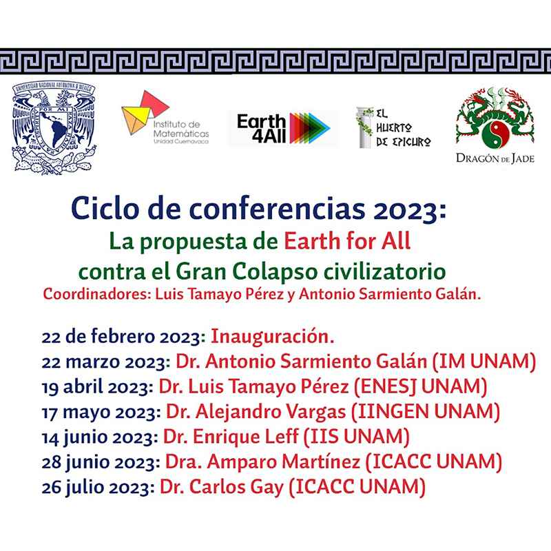 Conferencias 2023: La propuesta de Earth for All contra el Gran Colapso civilizatorio