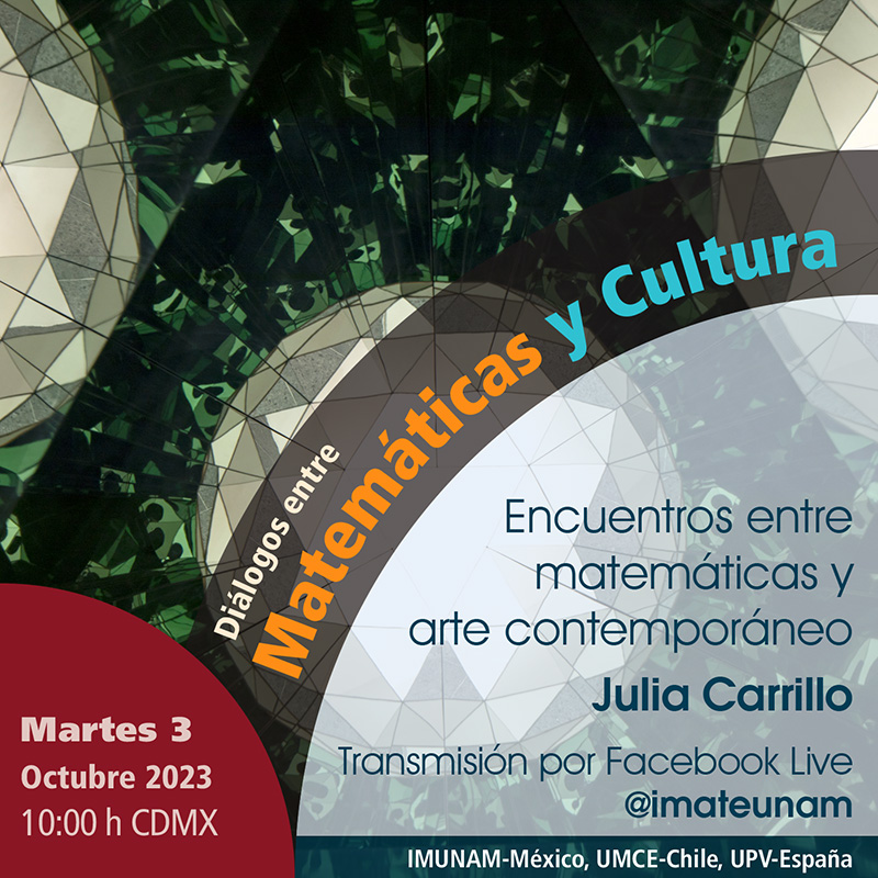 Encuentros entre matemáticas y arte contemporáneo, Julia Carrillo - martes 3 de octubre de 2023