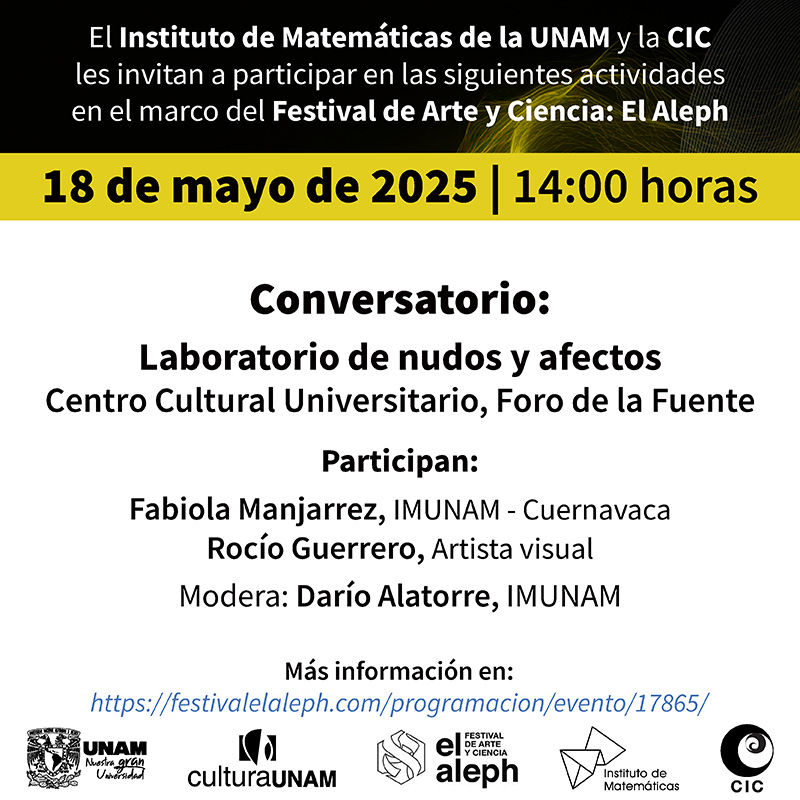Conversatorio: Laboratorio de nudos y afectos - 18 de mayo de 2025