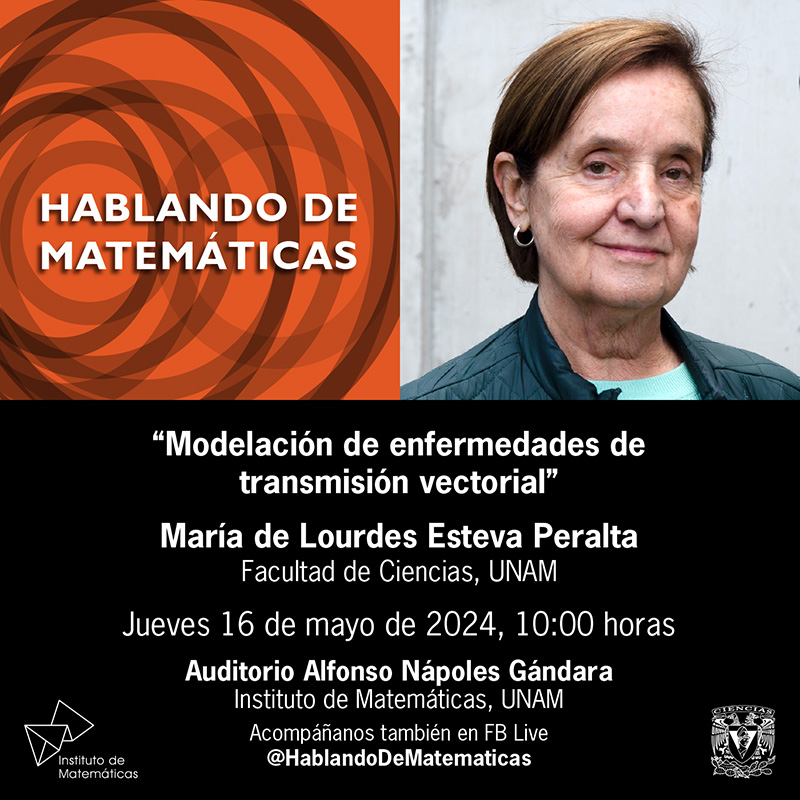 Modelación de enfermedades de transmisión vectorial - María de Lourdes Esteva Peralta - jueves 9 de mayo de 2024