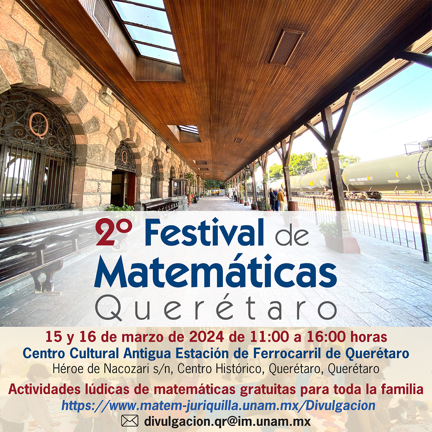 Segundo Festival de Matemáticas Querétaro, 15 y 16 de marzo de 2024