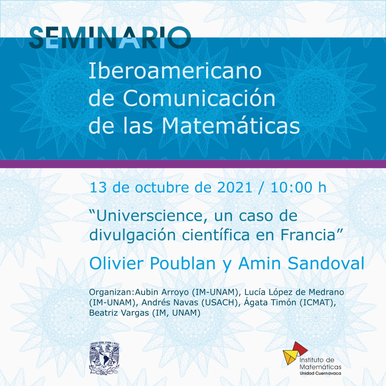 Seminario Iberoamericano de Comunicación de las Matemáticas / 13 de octubre de 2021