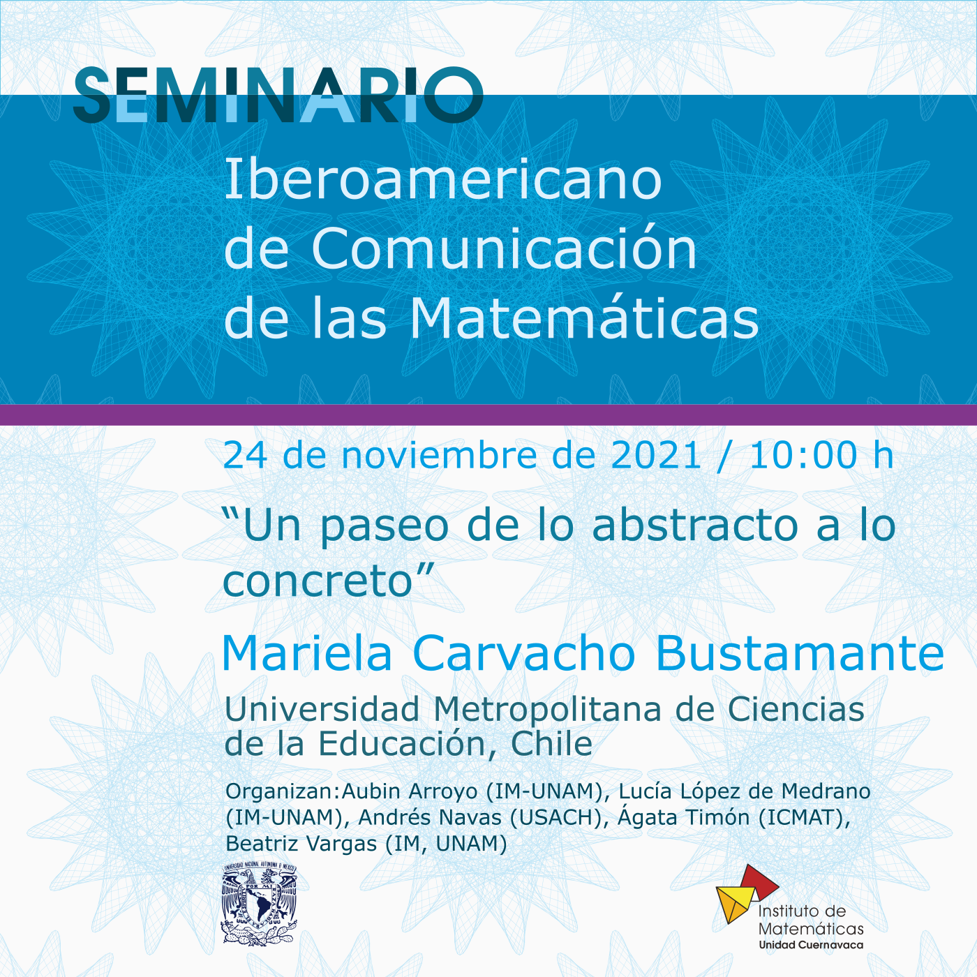 Seminario Iberoamericano de Comunicación de las Matemáticas / 24 de noviembre