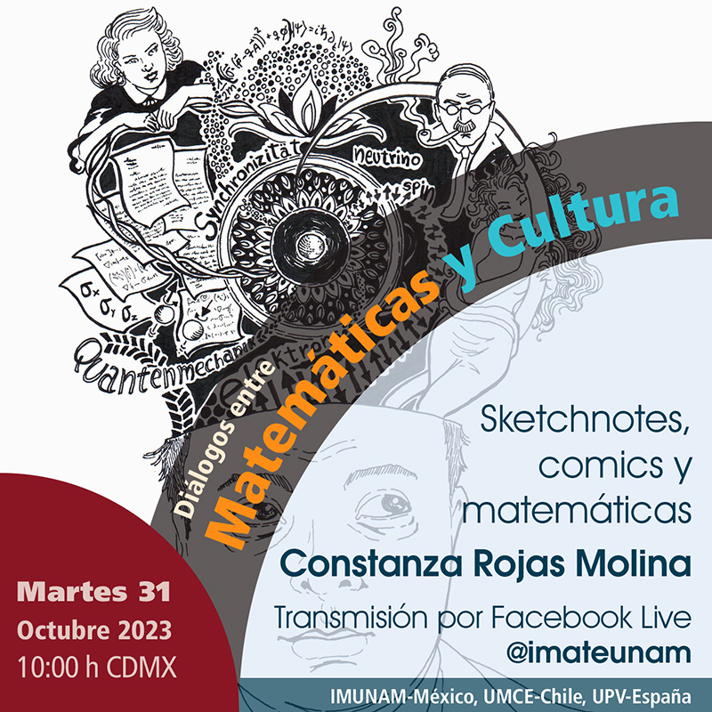 Sketchnotes, comics y matemáticas, Constanza Rojas Molina, martes 31 de octubre de 2023