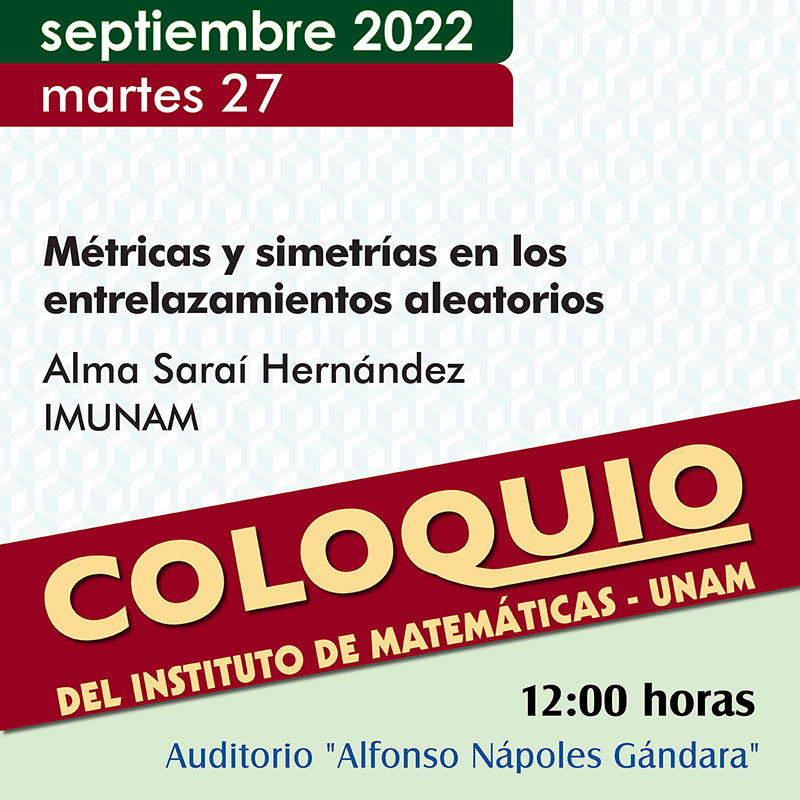 Coloquio del IMUNAM - C.U.