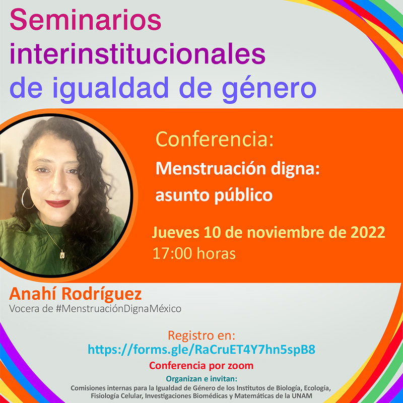 Conferencia CInIG: Menstruación digna: asunto público