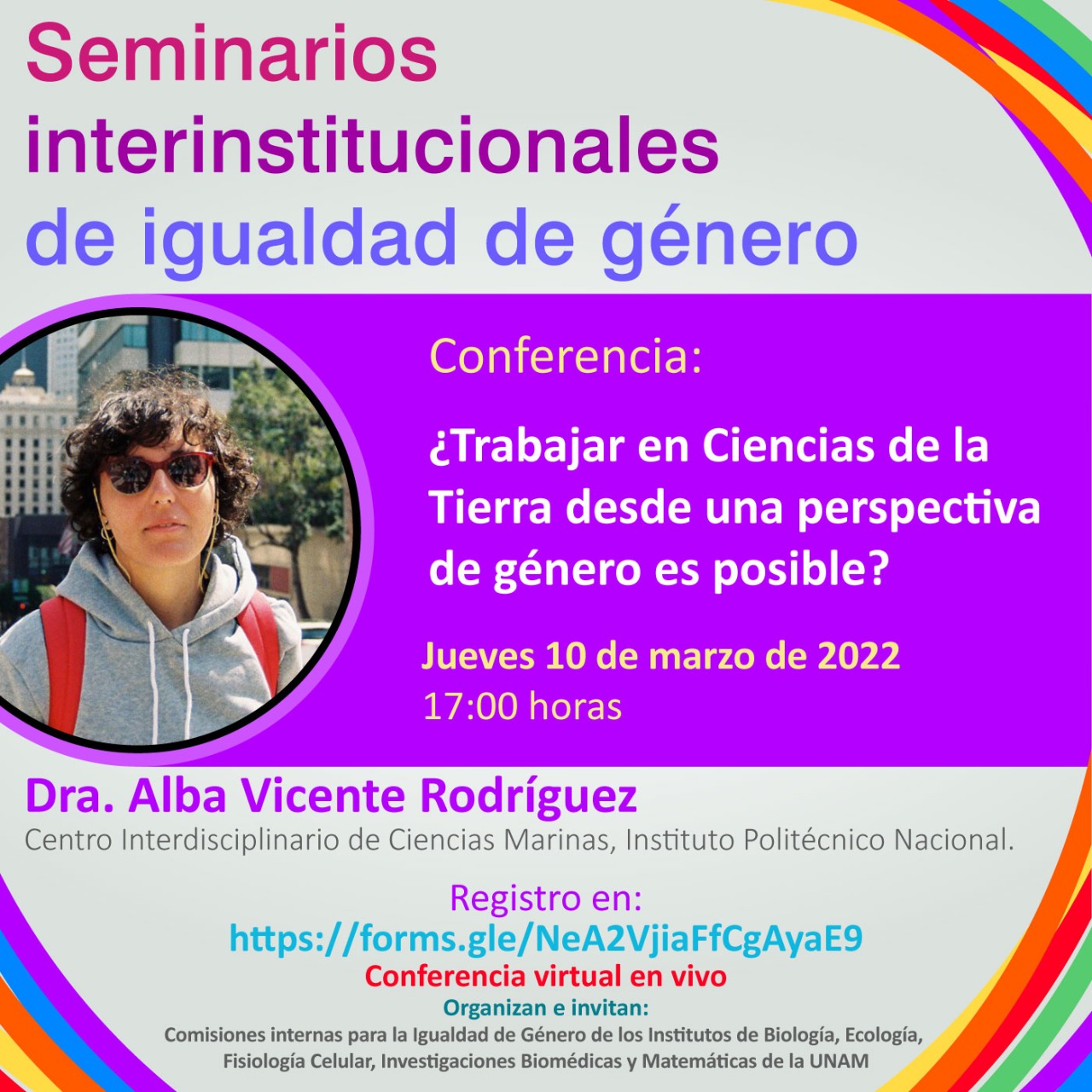 Conferencia CInIG: ¿Trabajar en Ciencias de la Tierra desde una perspectiva de género es posible? 