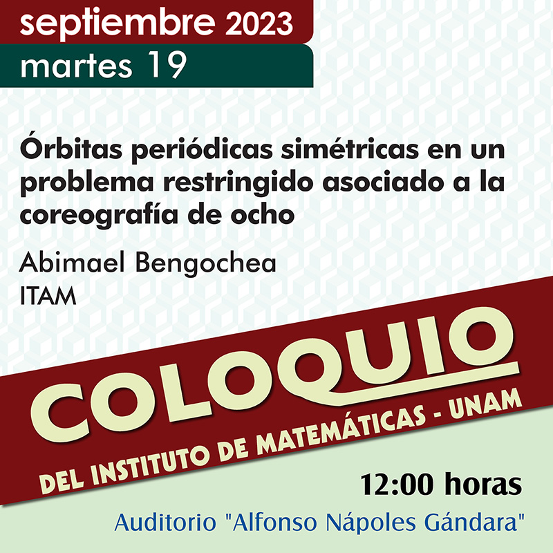 Coloquio del IMUNAM - C. U., 19 de septiembre, 2023
