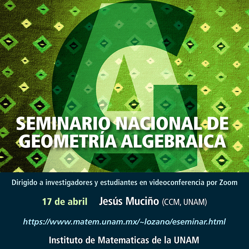 Seminario Nacional de Geometría Algebraica en línea