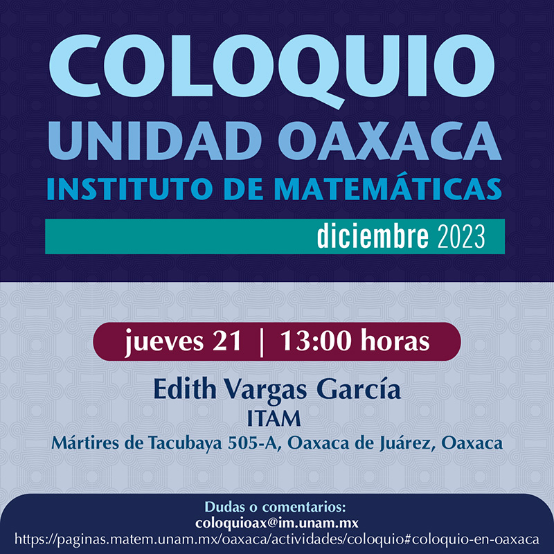 Coloquio Oaxaqueño, diciembre 2023