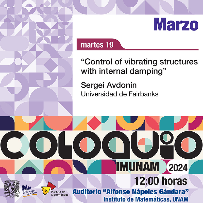 Coloquio del IMUNAM - C. U. marzo 2024