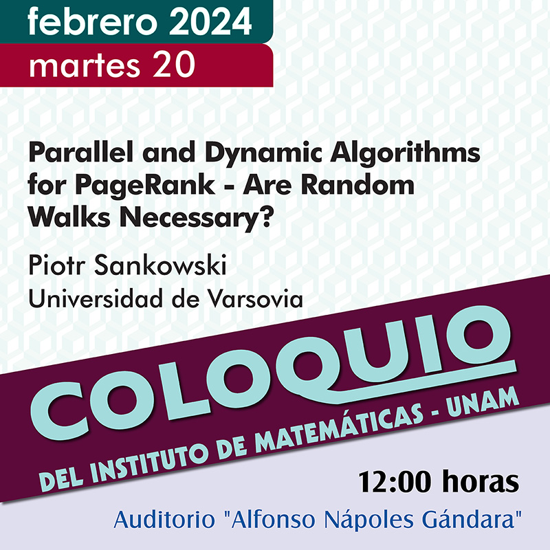 Coloquio del IMUNAM - C. U. febrero 2024