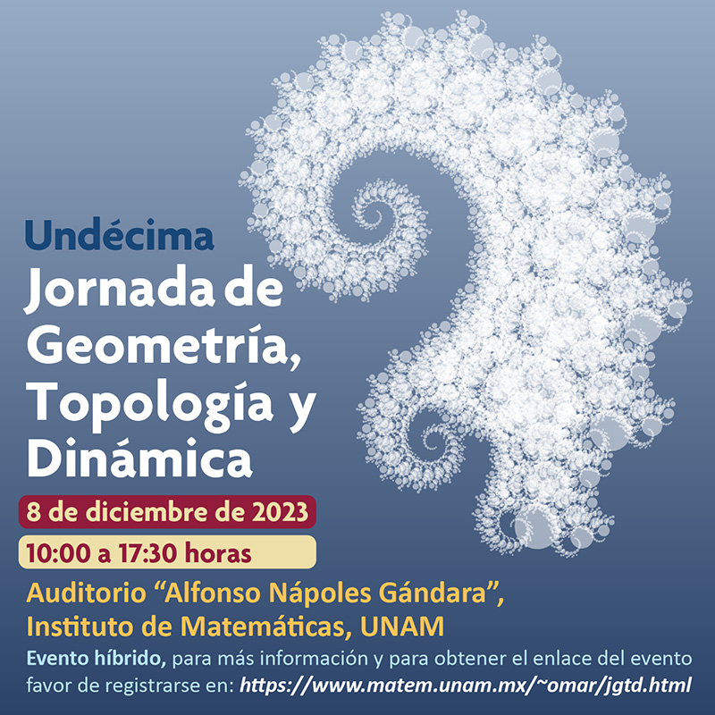 Undécima Jornada de Geometría, Topología y Dinámica 