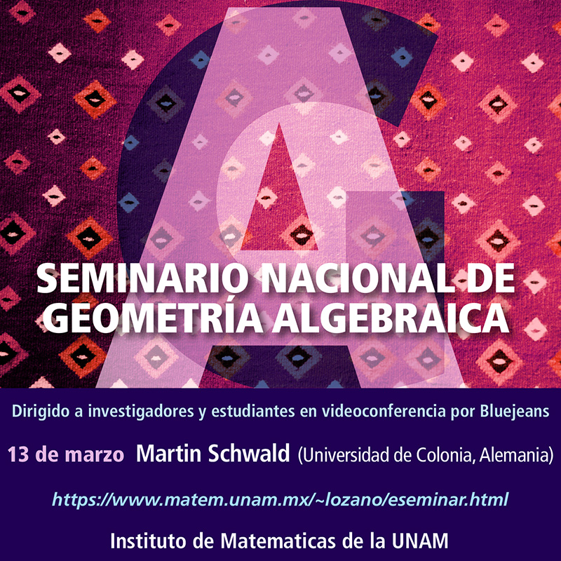 Seminario Nacional de Geometría Algebraica en línea