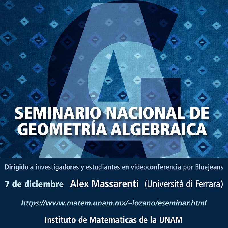 Seminario Nacional de Geometría Algebraica en línea