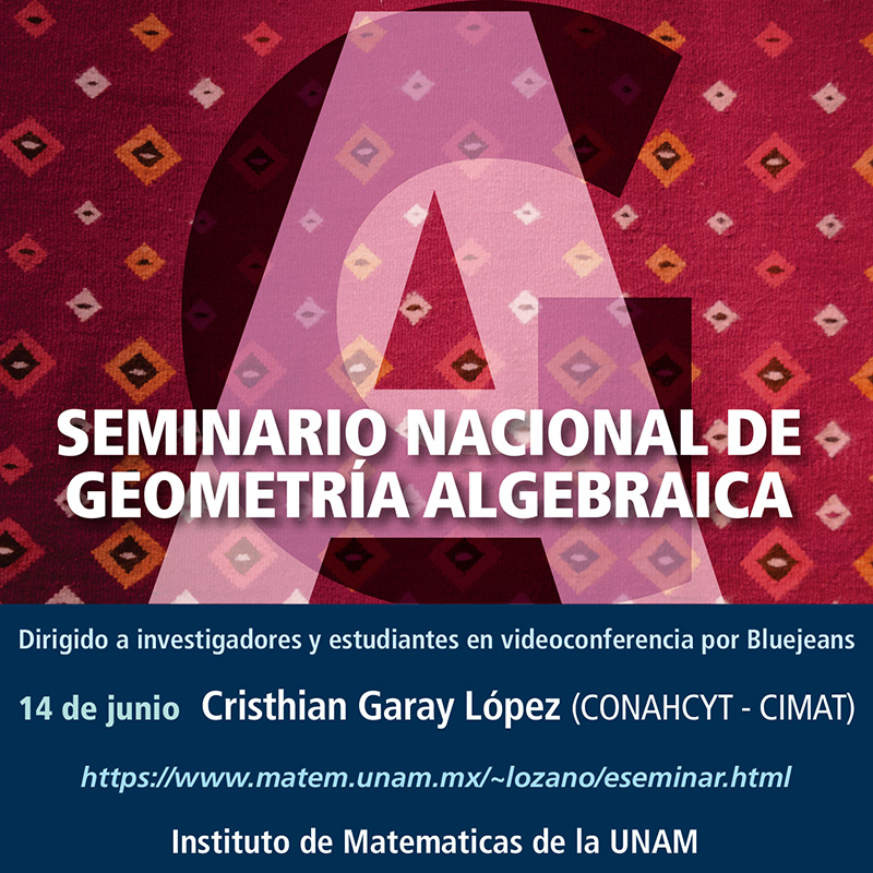 Seminario Nacional de Geometría Algebraica en línea