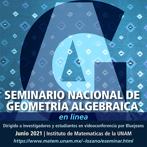 Seminario Nacional de Geometría Algebraica en línea: junio