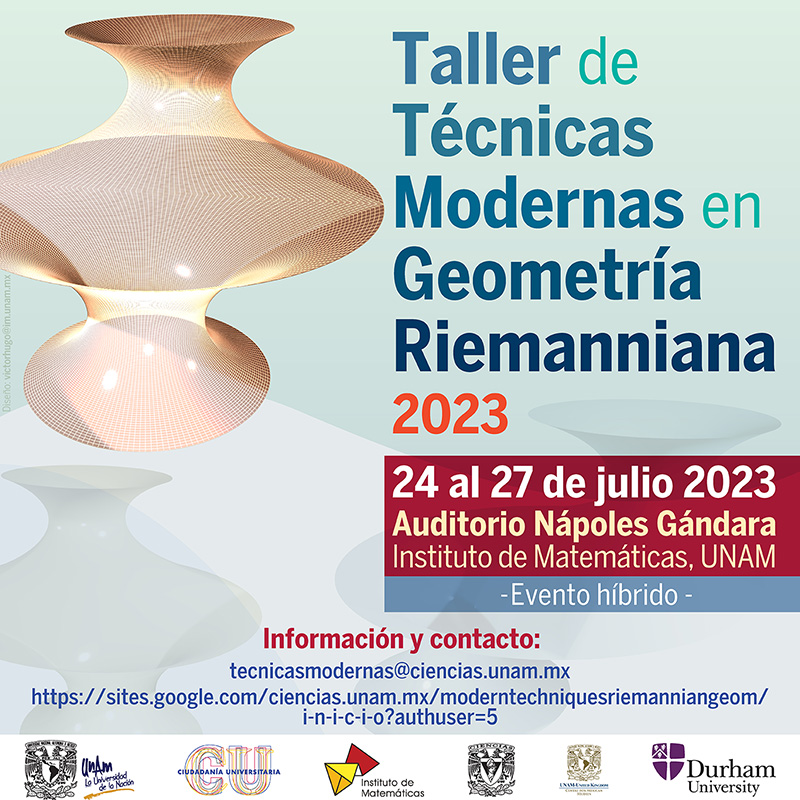 Taller de Técnicas Modernas en Geometría Riemanniana 2023