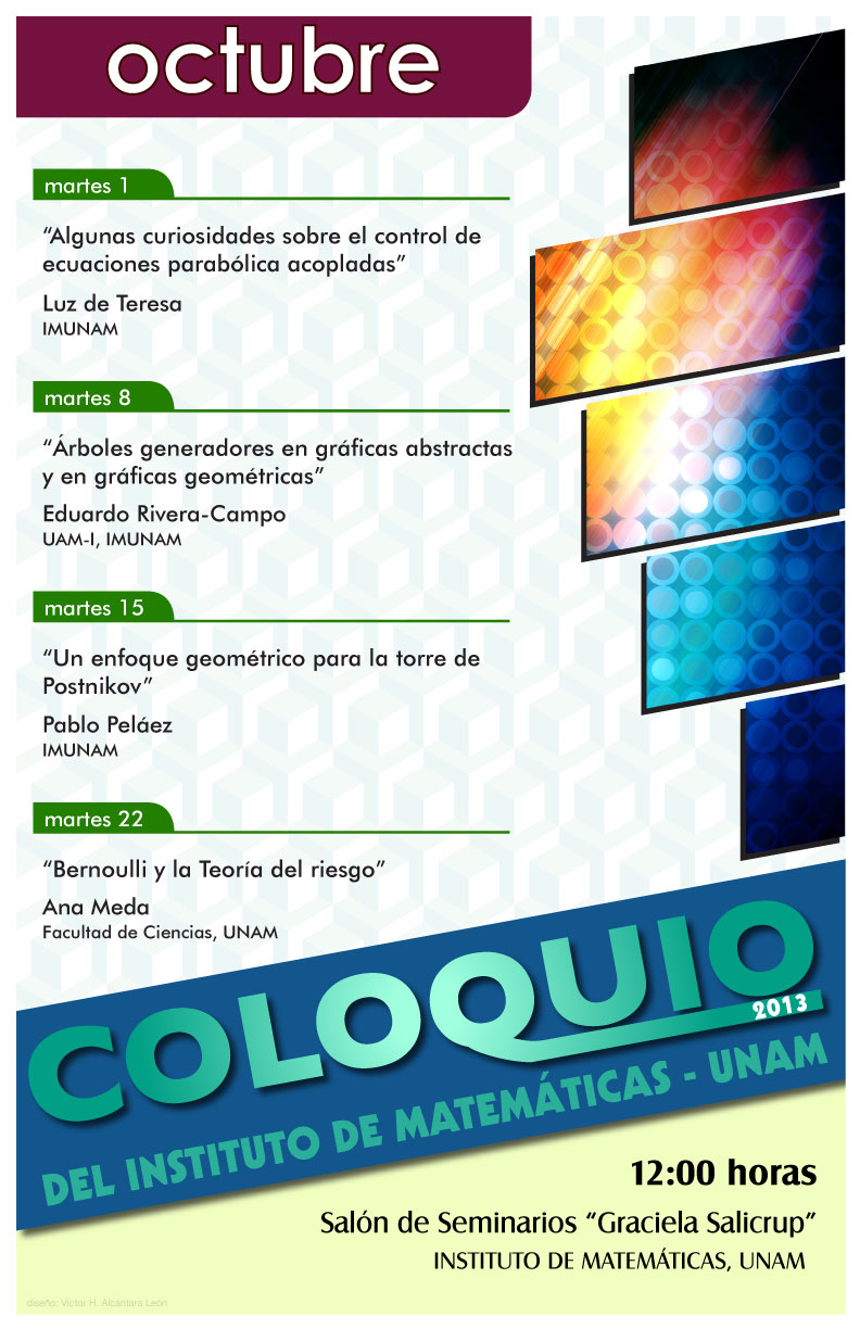 Octubre, 2013: Sesiones para Coloquio