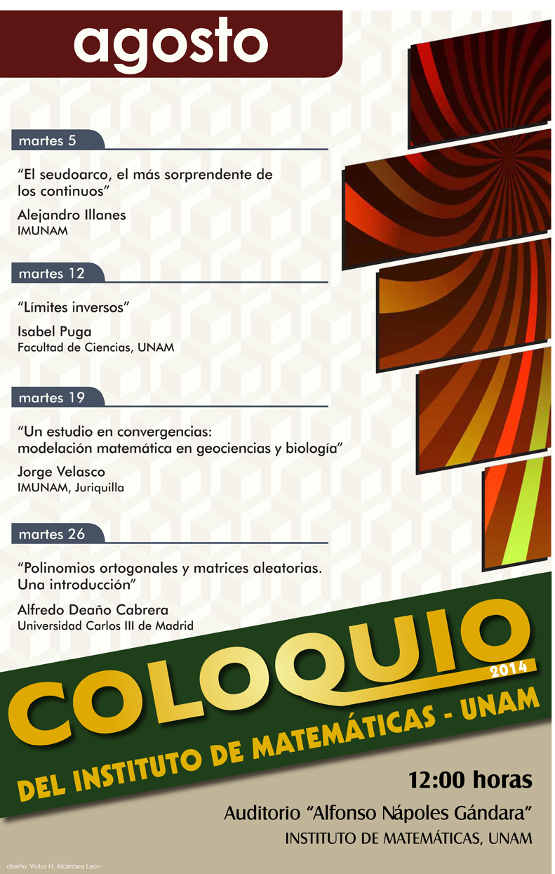 Agosto: Sesiones para Coloquio