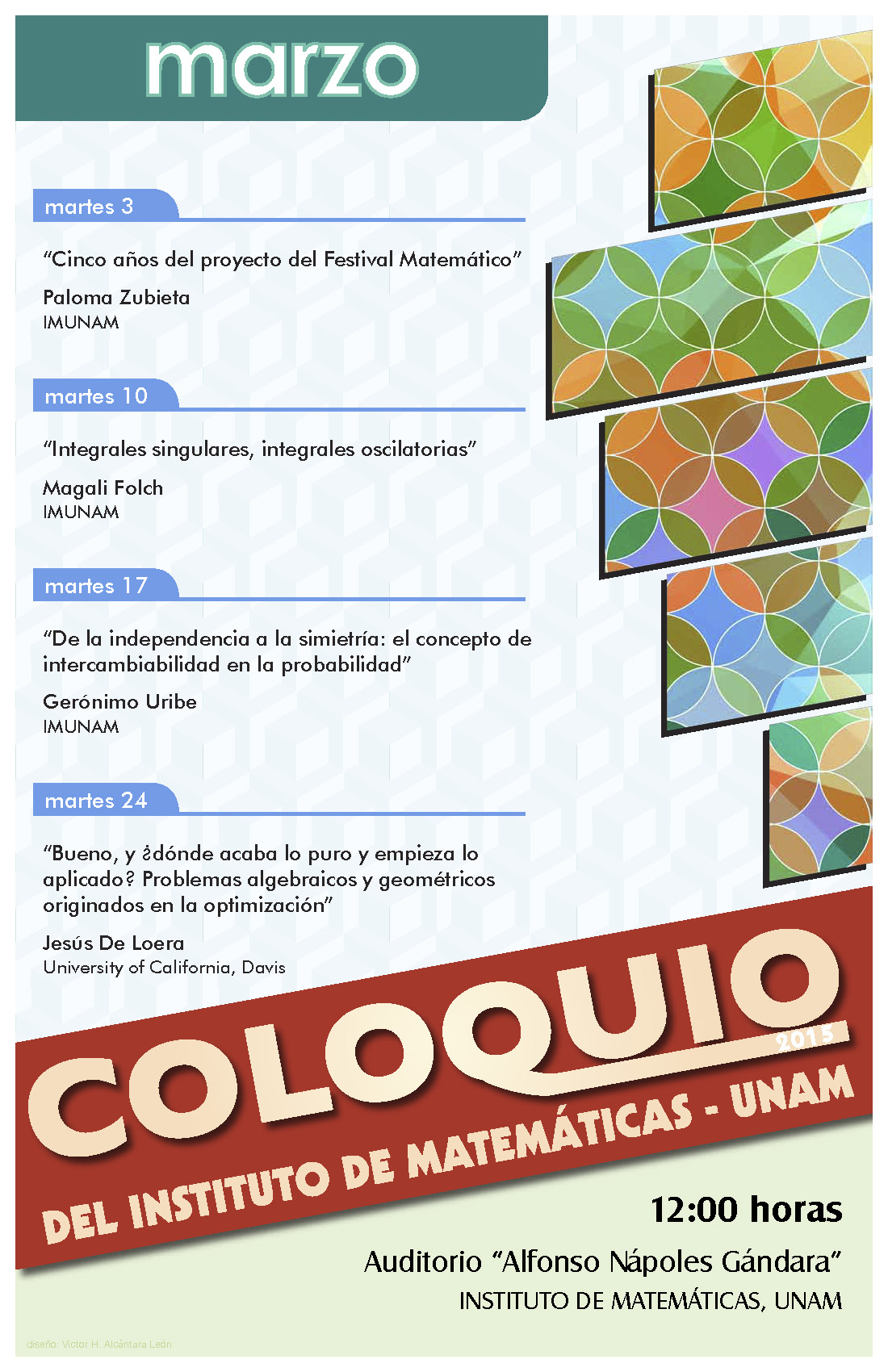 Marzo: Sesiones para Coloquio