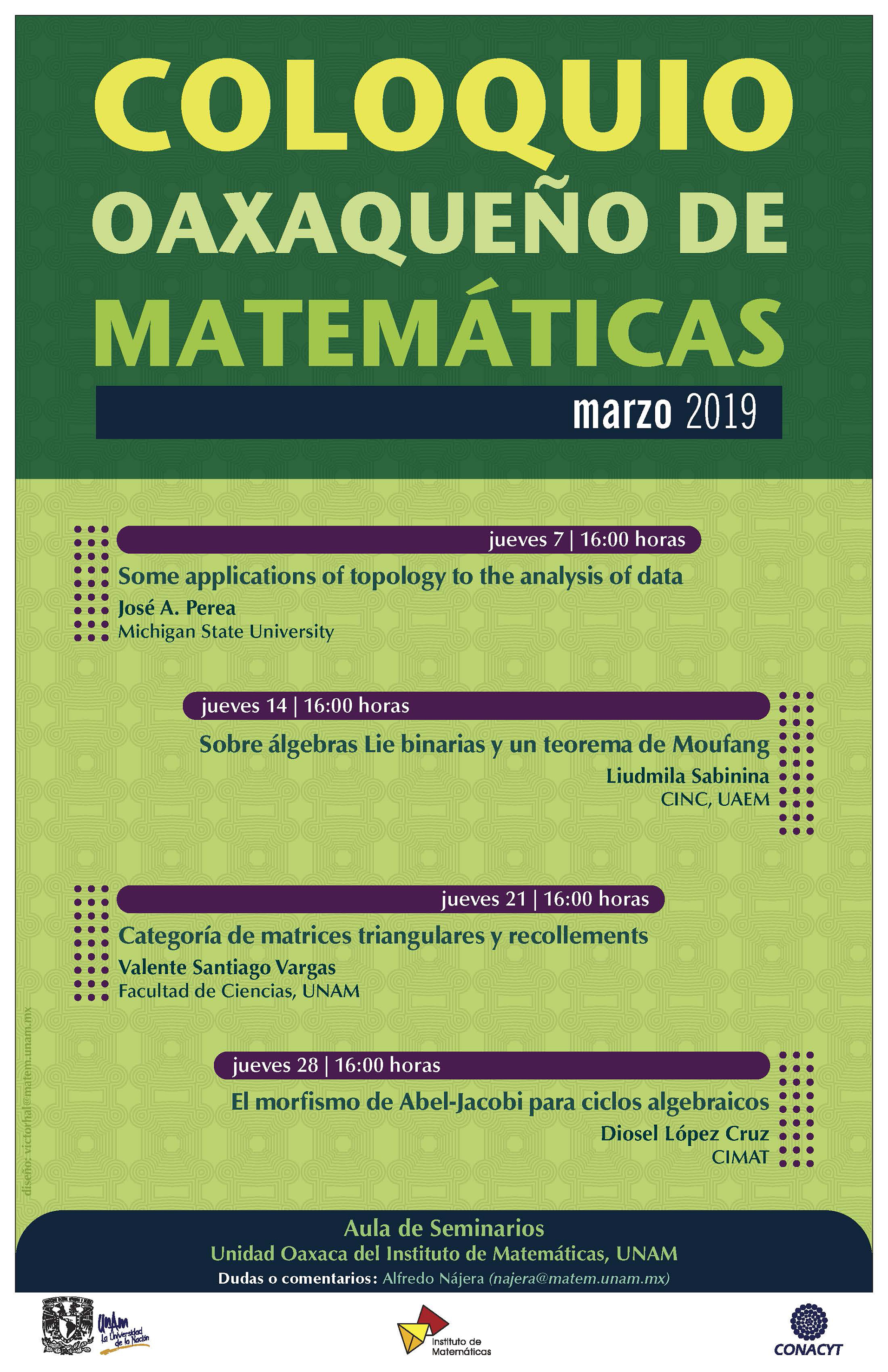 Coloquio Oaxaqueño de Matemáticas 