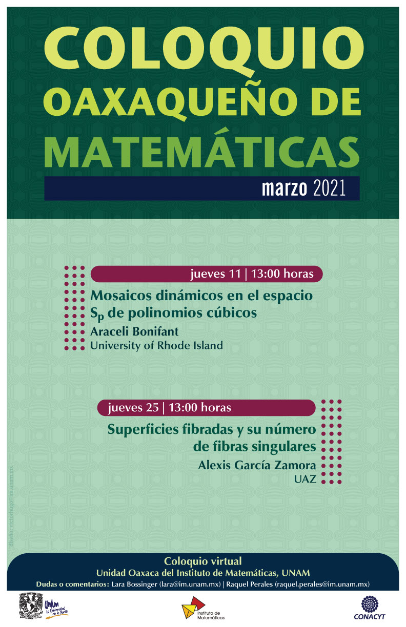 Coloquio Oaxaqueño de Matemáticas, marzo 2021