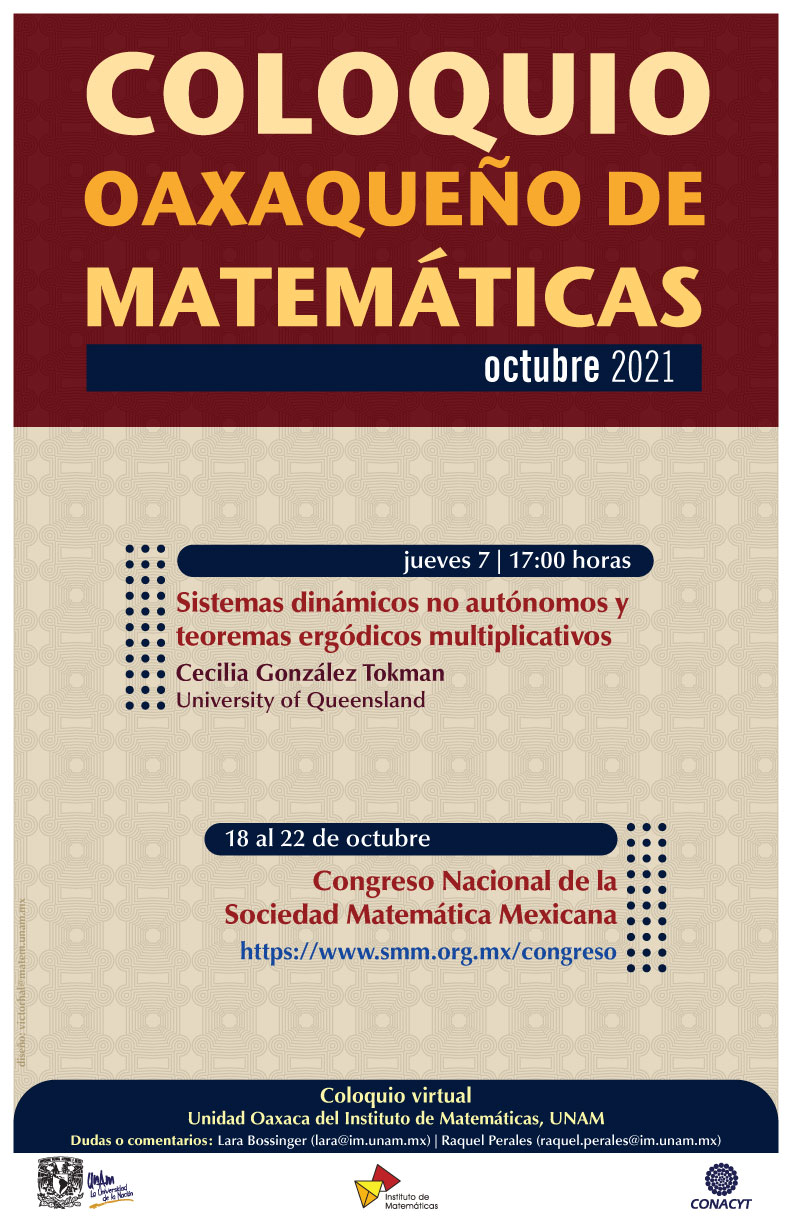 Coloquio Oaxaqueño de Matemáticas, octubre 2021