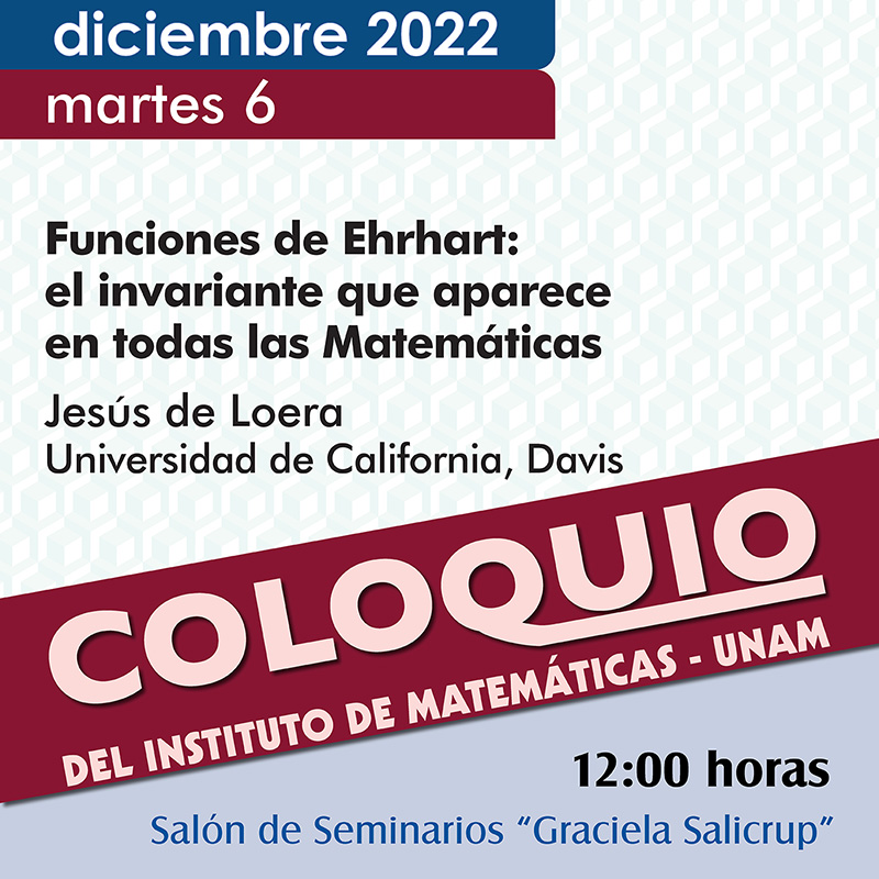 Coloquio del IMUNAM - C.U.