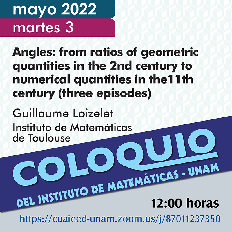 Coloquio del IMUNAM - C.U.