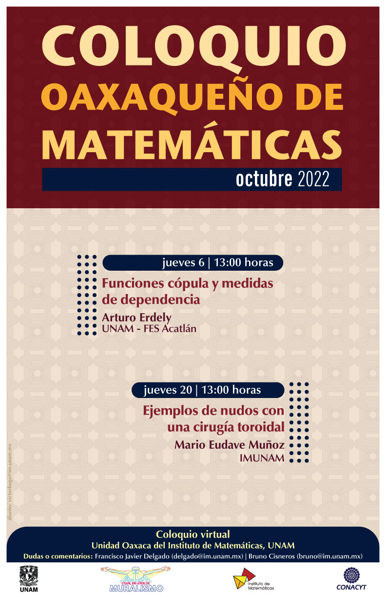 Coloquio Oaxaqueño de Matemáticas, octubre 2022