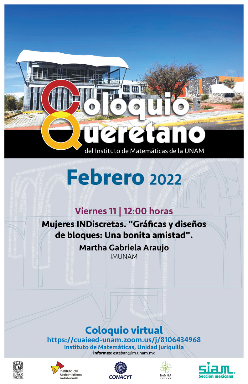 Coloquio Queretano del IMUNAM - Juriquilla, febrero 2022 