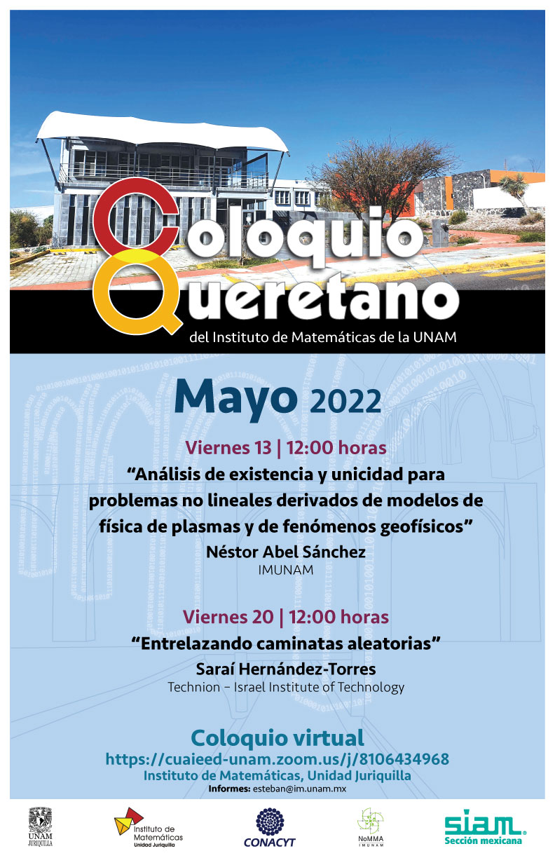 Coloquio Queretano del IMUNAM - Juriquilla, mayo 2022 