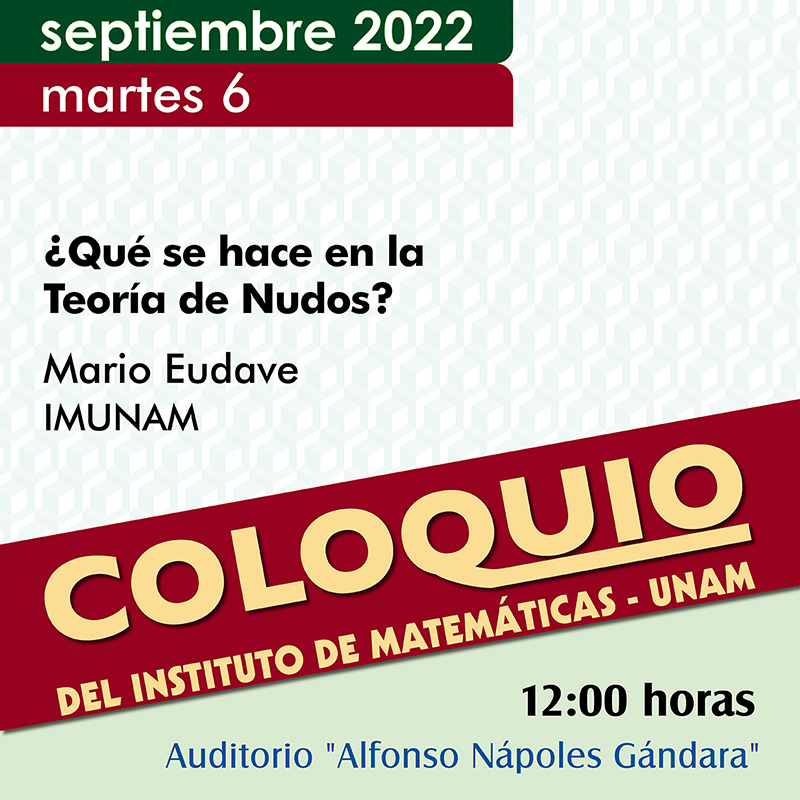 Coloquio del IMUNAM - C.U.