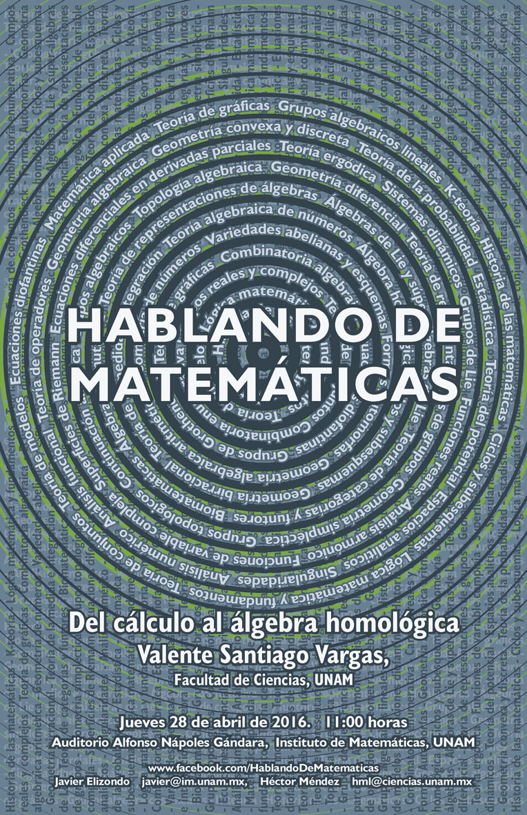 HABLANDO DE MATEMÁTICAS: Valente Santiago, Facultad de Ciencias, UNAM