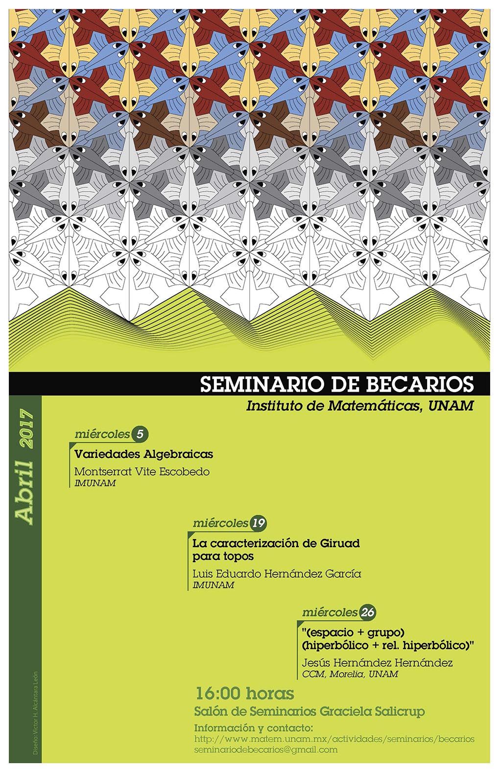 Abril: Sesiones para Seminario de Becarios 