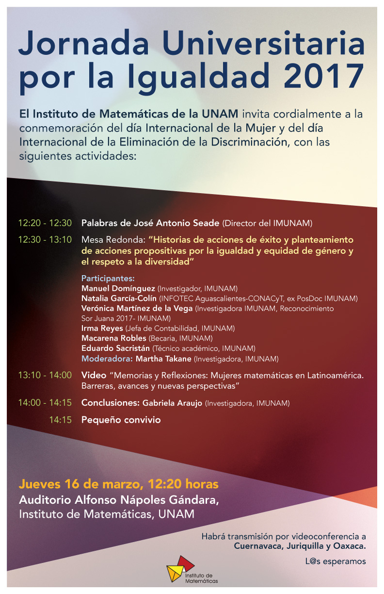 Jornada Universitaria por la Igualdad 2017