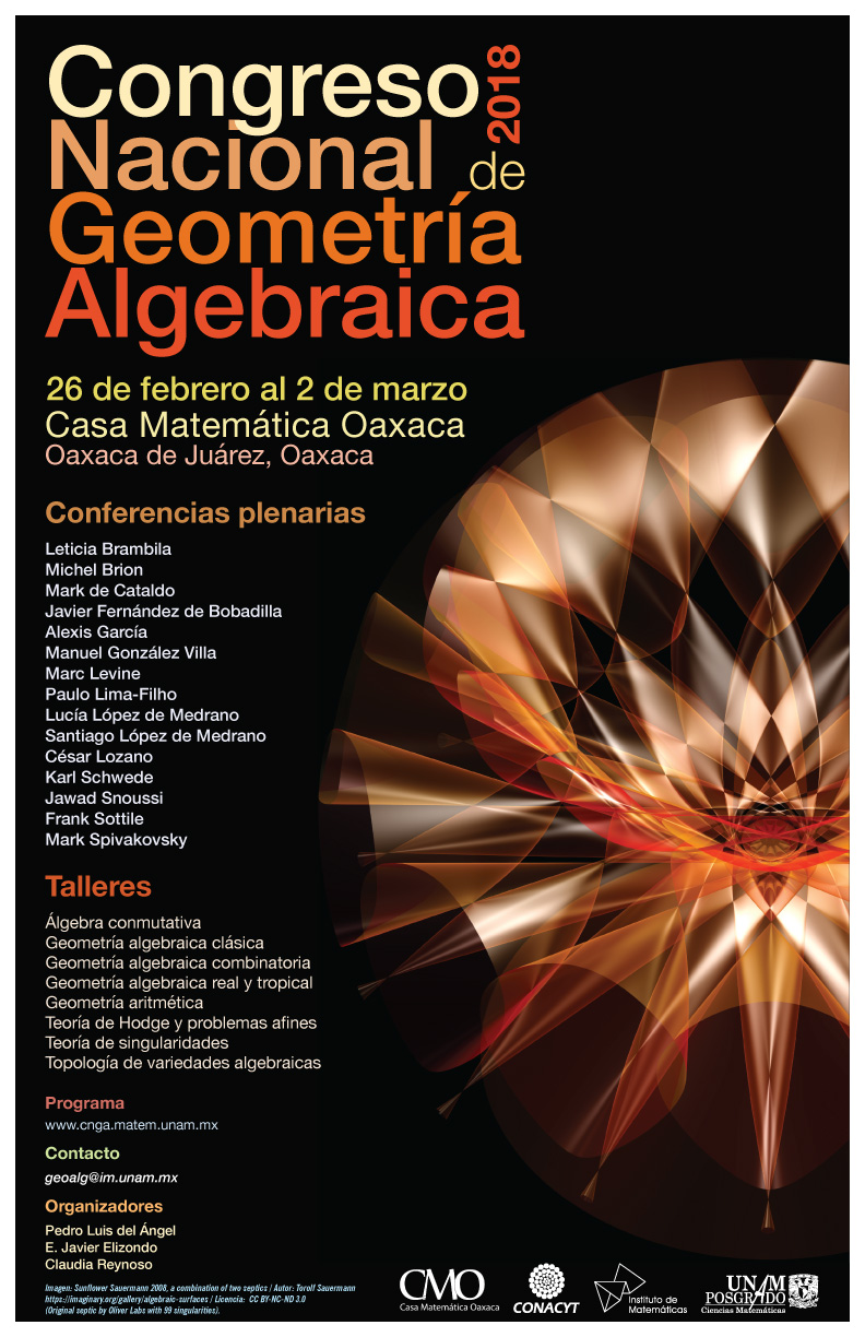 Congreso Nacional de Geometría Algebraica, 2018