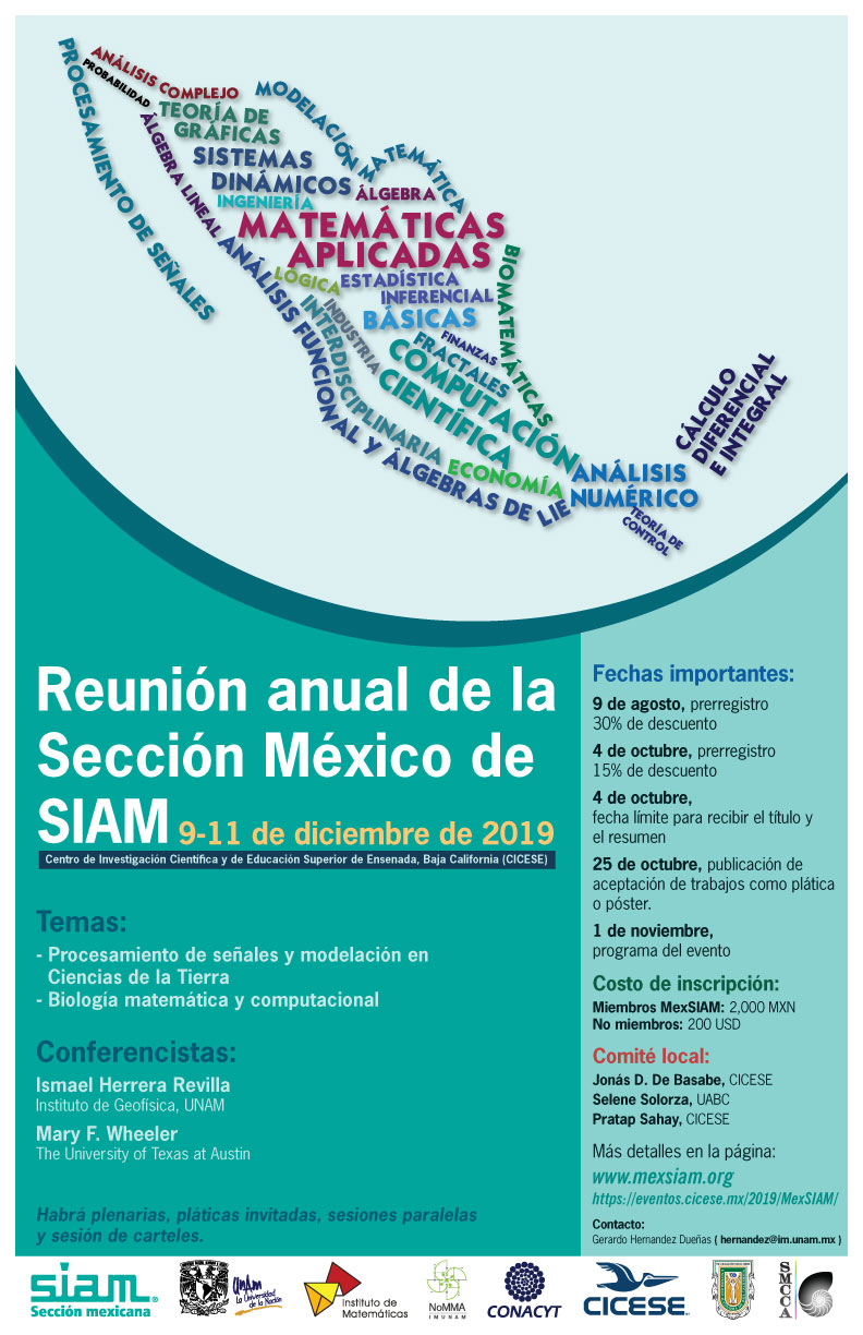 Reunión anual de la Sección México de la Sociedad para las Matemáticas Industriales y Aplicadas (SIAM)